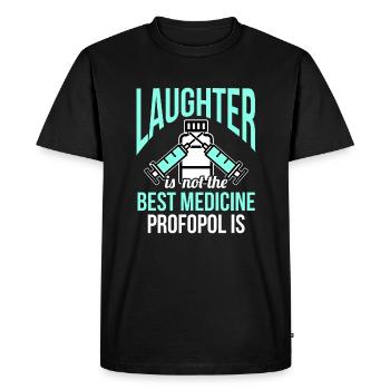 Anesthésie anesthésie propofol anesthésie - T-shirt Premium bio Homme - noir - Devant - Nico (187cm)