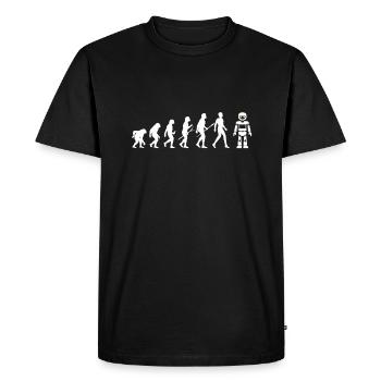 Robot Robotics Computer AI Machine Future - Men's Premium Organic T-Shirt - black - Front - Nico (187cm)
