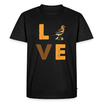 Finches Bird Owners Bird Pet Birds Finch - Men's Premium Organic T-Shirt - black - Front - Nico (187cm)