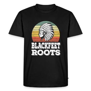 Blackfeet Tribe Native American Indian Indianer - T-shirt Premium bio Homme - noir - Devant - Nico (187cm)