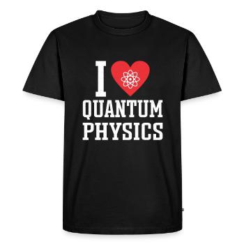 Quantum Physics Physics Physicist science quantum - Men's Premium Organic T-Shirt - black - Front - Nico (187cm)