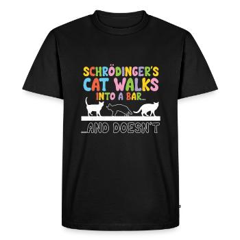 Quantum Physics Physics Physicist science quantum - Men's Premium Organic T-Shirt - black - Front - Nico (187cm)