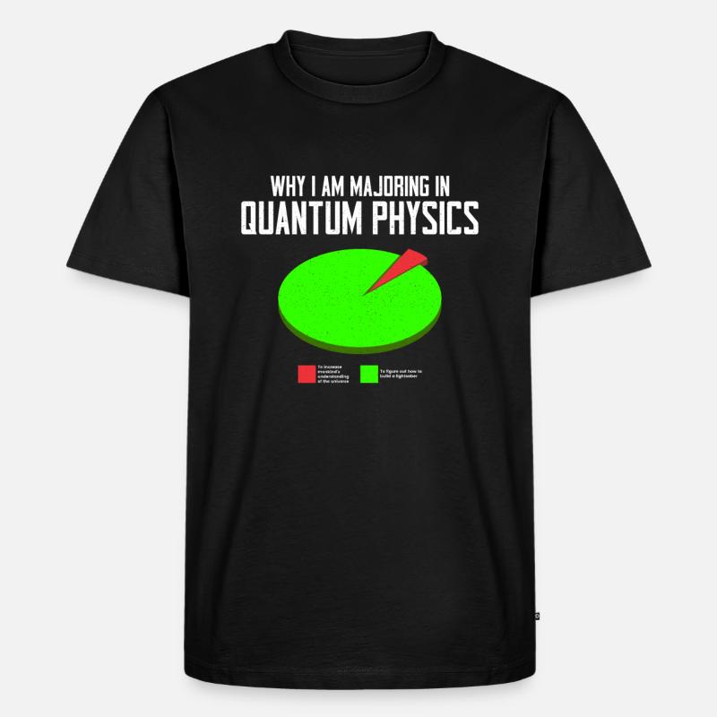 Quantenphysik Physik Physiker wissenschaft quanten - Männer Premium Bio T-Shirt - Schwarz