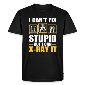 Radiologiste RAD Technician Xray Technologie Radiologie - T-shirt Premium bio Homme - noir - Devant - Nico (187cm)