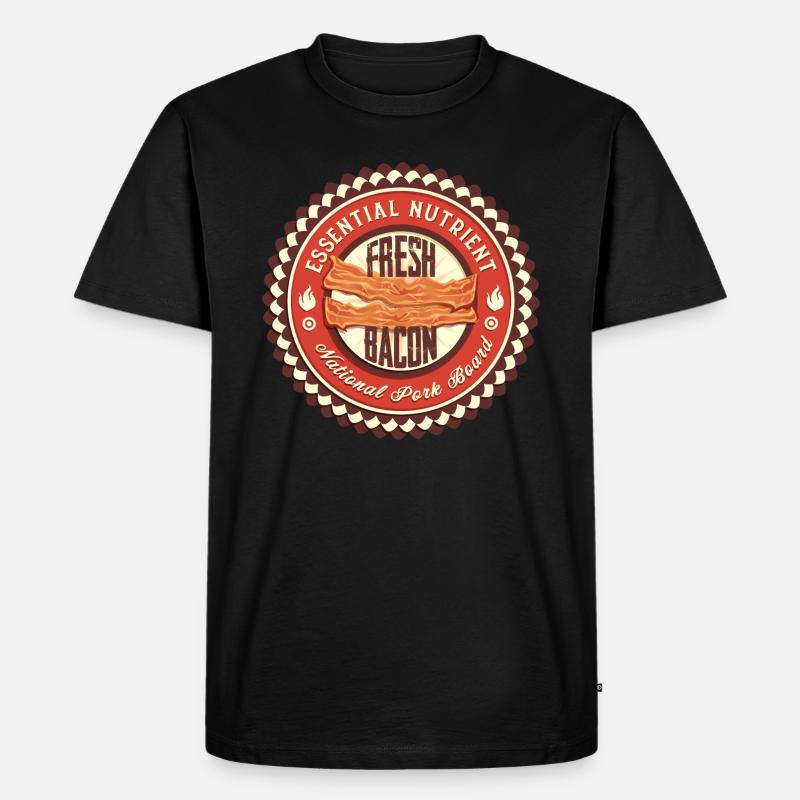 Bacon - Essential Nutrient - Men's Premium Organic T-Shirt - black