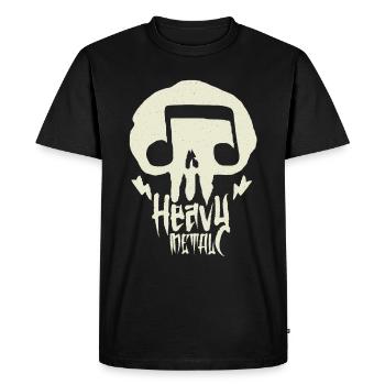 Je suis fan de Heavy Metal - Fan de musique - T-shirt Premium bio Homme - noir - Devant - Nico (187cm)