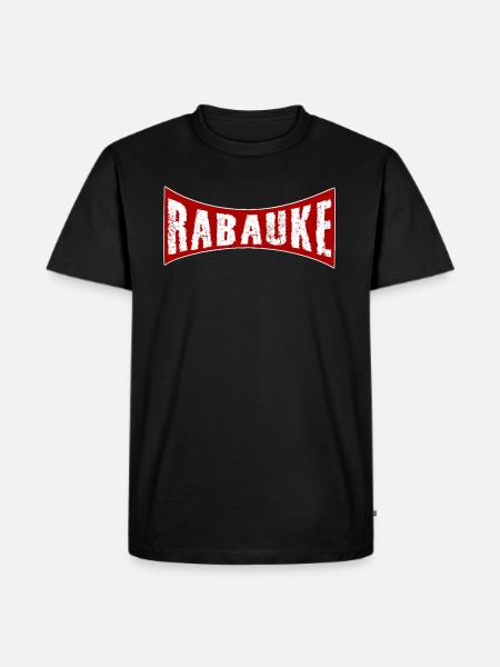 Rabauke - Männer Premium Bio T-Shirt - Schwarz