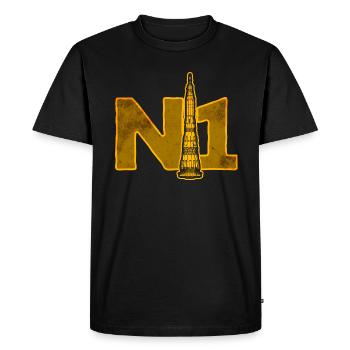 Missile N1 Union soviétique - T-shirt Premium bio Homme - noir - Devant - Nico (187cm)