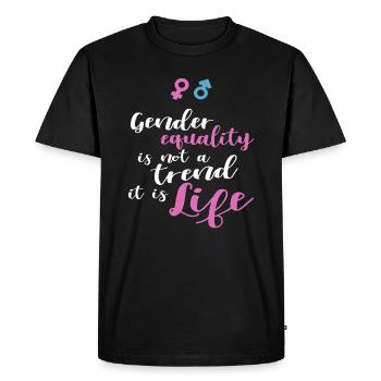 Gender Equality Not Trend It Is Life - Men's Premium Organic T-Shirt - black - Front - Nico (187cm)