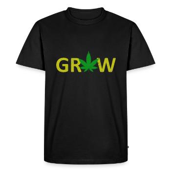 Weed - Cultiver - T-shirt Premium bio Homme - noir - Devant - Nico (187cm)