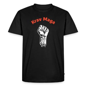 Krav Maga - Men's Premium Organic T-Shirt - black - Front - Nico (187cm)