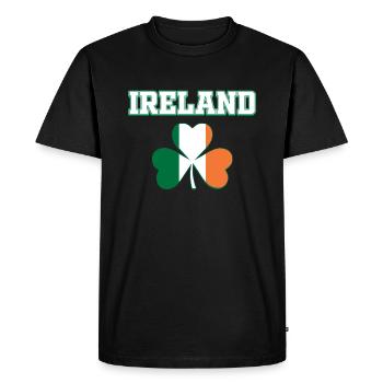 Irlande - T-shirt Premium bio Homme - noir - Devant - Nico (187cm)