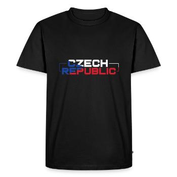 République tchèque - T-shirt Premium bio Homme - noir - Devant - Nico (187cm)