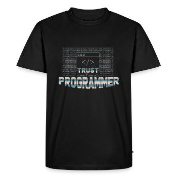 Programmer - Men's Premium Organic T-Shirt - black - Front - Nico (187cm)