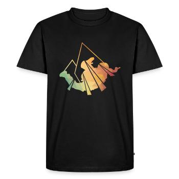 Parachutisme - T-shirt Premium bio Homme - noir - Devant - Nico (187cm)