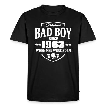 Bad Boy Since 1963 - T-shirt Premium bio Homme - noir - Devant - Nico (187cm)