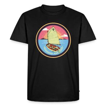 Optimist - Men's Premium Organic T-Shirt - black - Front - Nico (187cm)