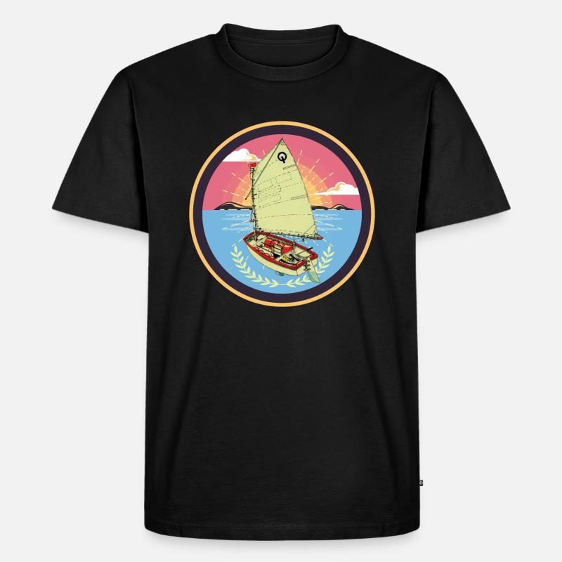 Optimist - Männer Premium Bio T-Shirt - Schwarz