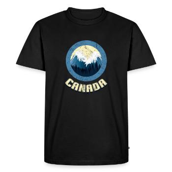 Canada - Men's Premium Organic T-Shirt - black - Front - Nico (187cm)