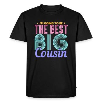 Best cousin - Men's Premium Organic T-Shirt - black - Front - Nico (187cm)
