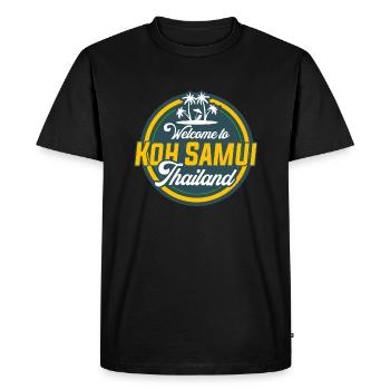 Koh Samui - T-shirt Premium bio Homme - noir - Devant - Nico (187cm)