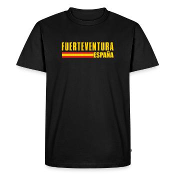 Fuerteventura - T-shirt Premium bio Homme - noir - Devant - Nico (187cm)