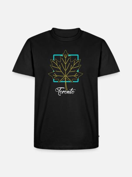 Toronto - Männer Premium Bio T-Shirt - Schwarz