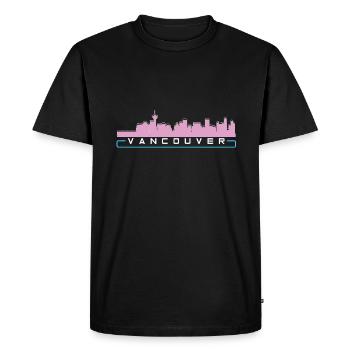 Vancouver - T-shirt Premium bio Homme - noir - Devant - Nico (187cm)