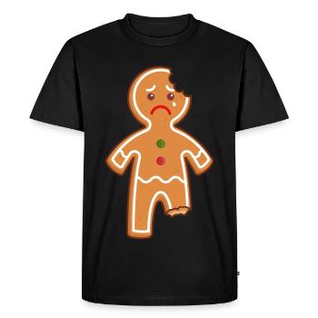 Gingerbread Man Gingerbread Man Gingerbread Mi Mi Mi - Men's Premium Organic T-Shirt - black - Front - Nico (187cm)