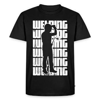 Fun welding - Men's Premium Organic T-Shirt - black - Front - Nico (187cm)