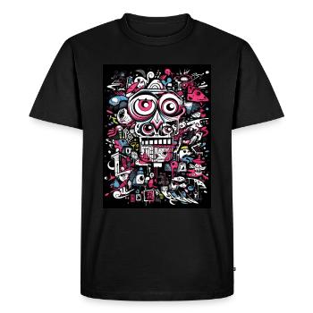 [] Vue de singe imaginative - T-shirt Premium bio Homme - noir - Devant - Nico (187cm)