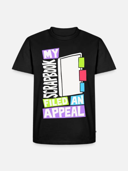 Scrapbook legt Einspruch ein - Männer Premium Bio T-Shirt - Schwarz