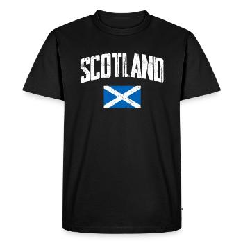 Ecossais, Ecosse, Ecossais - T-shirt Premium bio Homme - noir - Devant - Nico (187cm)