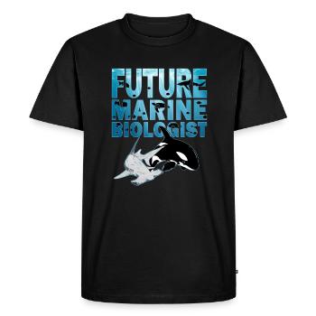 Requin-marteau Orque Épaulard Futur biologiste marin - T-shirt Premium bio Homme - noir - Devant - Nico (187cm)