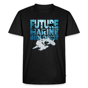 Requin-marteau à pointe blanche - T-shirt Premium bio Homme - noir - Devant - Nico (187cm)