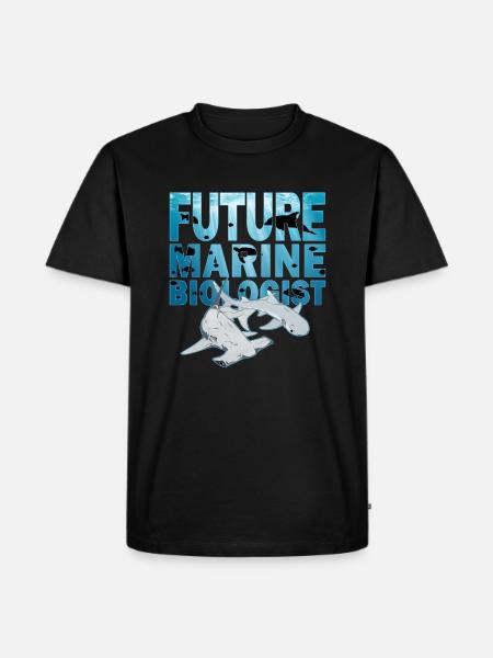 Requin-marteau à pointe blanche - T-shirt Premium bio Homme - noir