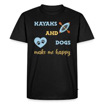 Kayak Kayaking - Men's Premium Organic T-Shirt - black - Front - Nico (187cm)