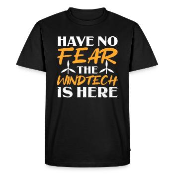Have No Fear The Windtech Is Here - Windmill - Men's Premium Organic T-Shirt - black - Front - Nico (187cm)