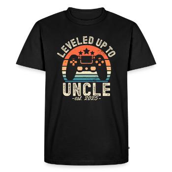 Ascended to Uncle 2025 - Men's Premium Organic T-Shirt - black - Front - Nico (187cm)
