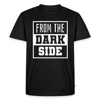 From the dark side - Men's Premium Organic T-Shirt - black - Front - Nico (187cm)