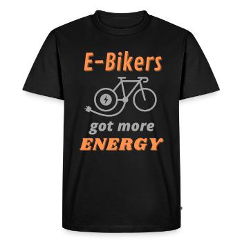 E biker et vélo électrique vélo électrique cycliste e bike - T-shirt Premium bio Homme - noir - Devant - Nico (187cm)