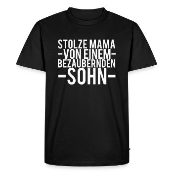 maman - T-shirt Premium bio Homme - noir - Devant - Nico (187cm)