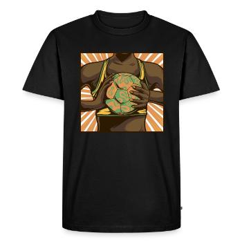 Handball Player Handball Ball Outfit Handball Player - Men's Premium Organic T-Shirt - black - Front - Nico (187cm)