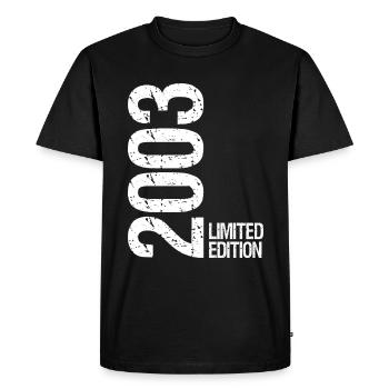 2003 Édition Limitée - T-shirt Premium bio Homme - noir - Devant - Nico (187cm)