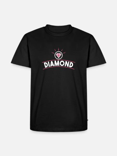 Diamond - Men's Premium Organic T-Shirt - black
