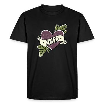 Meilleur papa - T-shirt Premium bio Homme - noir - Devant - Nico (187cm)