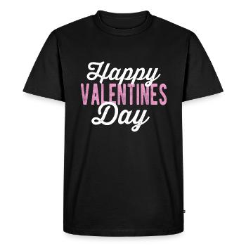 Joyeuse Saint-Valentin Cadeau de Saint-Valentin Amour - T-shirt Premium bio Homme - noir - Devant - Nico (187cm)