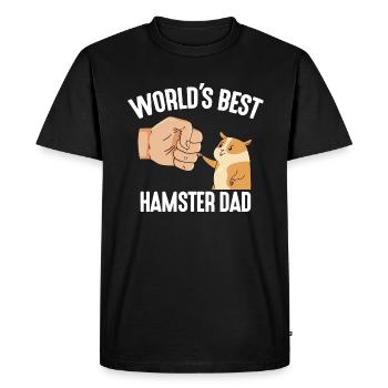Meilleur costume de hamster de papa au monde pour - T-shirt Premium bio Homme - noir - Devant - Nico (187cm)