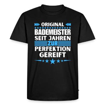 Lifeguards matured to perfection - Men's Premium Organic T-Shirt - black - Front - Nico (187cm)