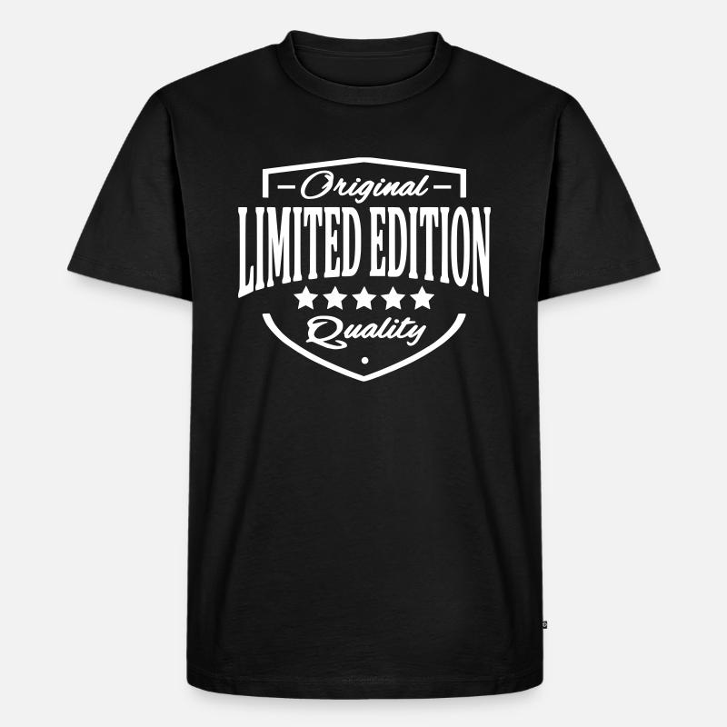 Limited Edition - Männer Premium Bio T-Shirt - Schwarz